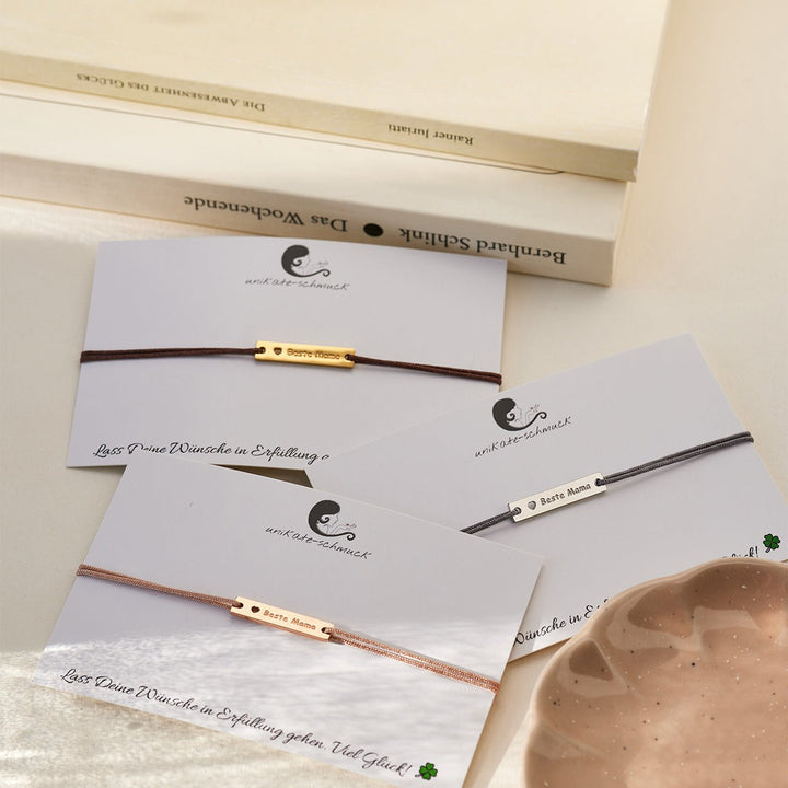 GLÜCKSARMBAND Beste Mama - UnikateSchmuck