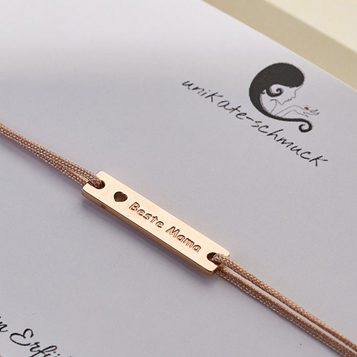 GLÜCKSARMBAND Beste Mama - UnikateSchmuck