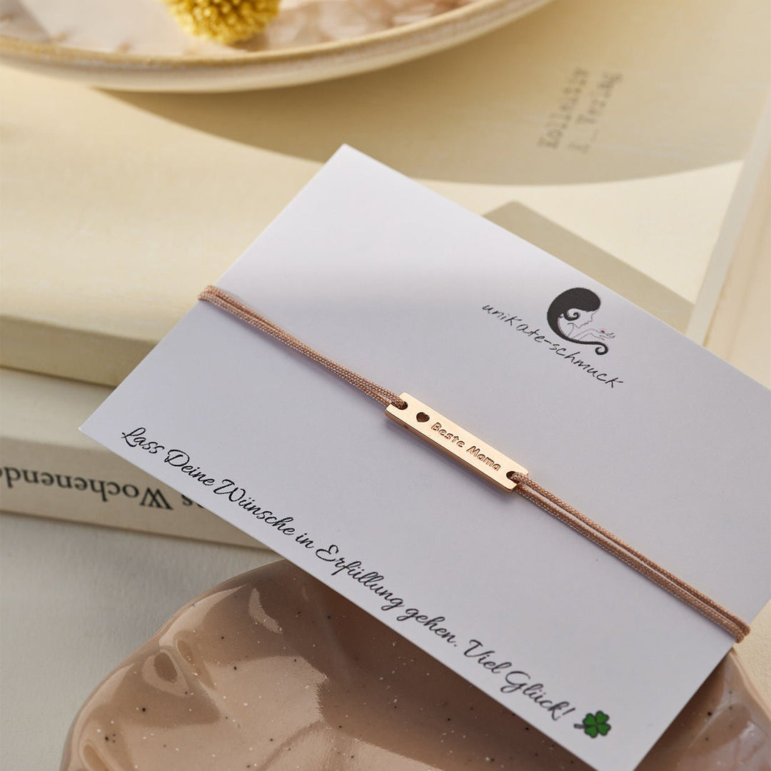 GLÜCKSARMBAND Beste Mama - UnikateSchmuck