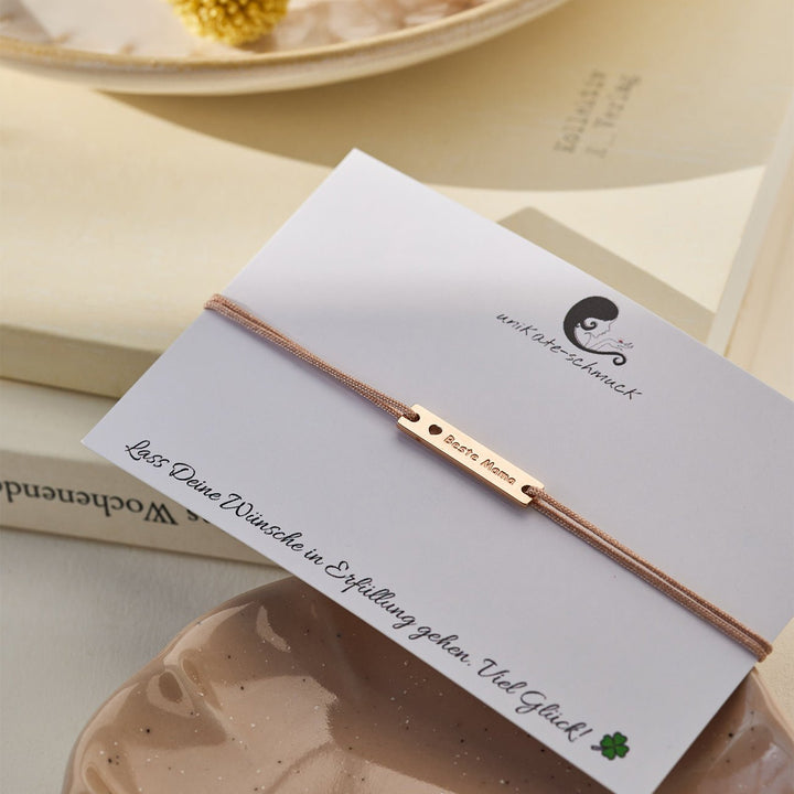 GLÜCKSARMBAND Beste Mama - UnikateSchmuck
