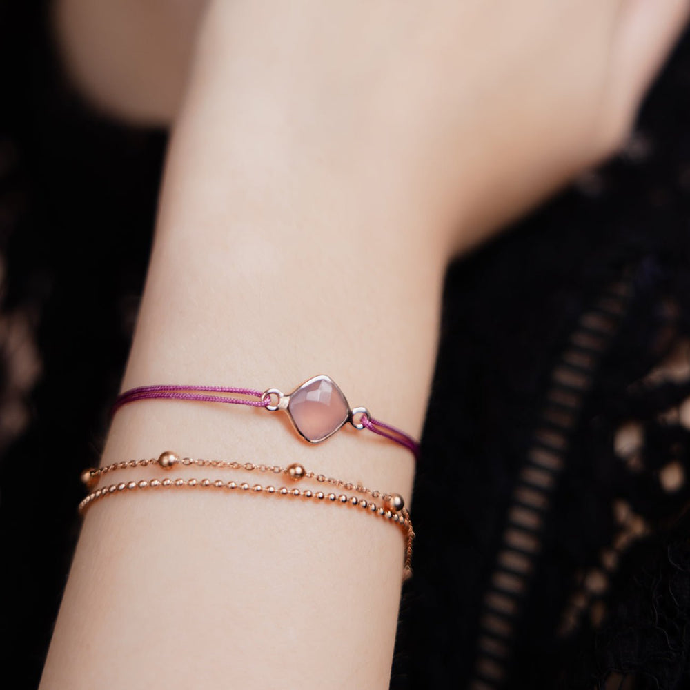 Glücksarmband CHALZEDON ROSA - UnikateSchmuck