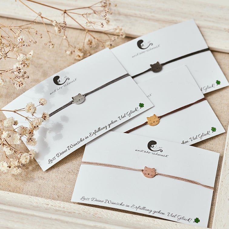 GLÜCKSARMBAND Katzenkopf - UnikateSchmuck