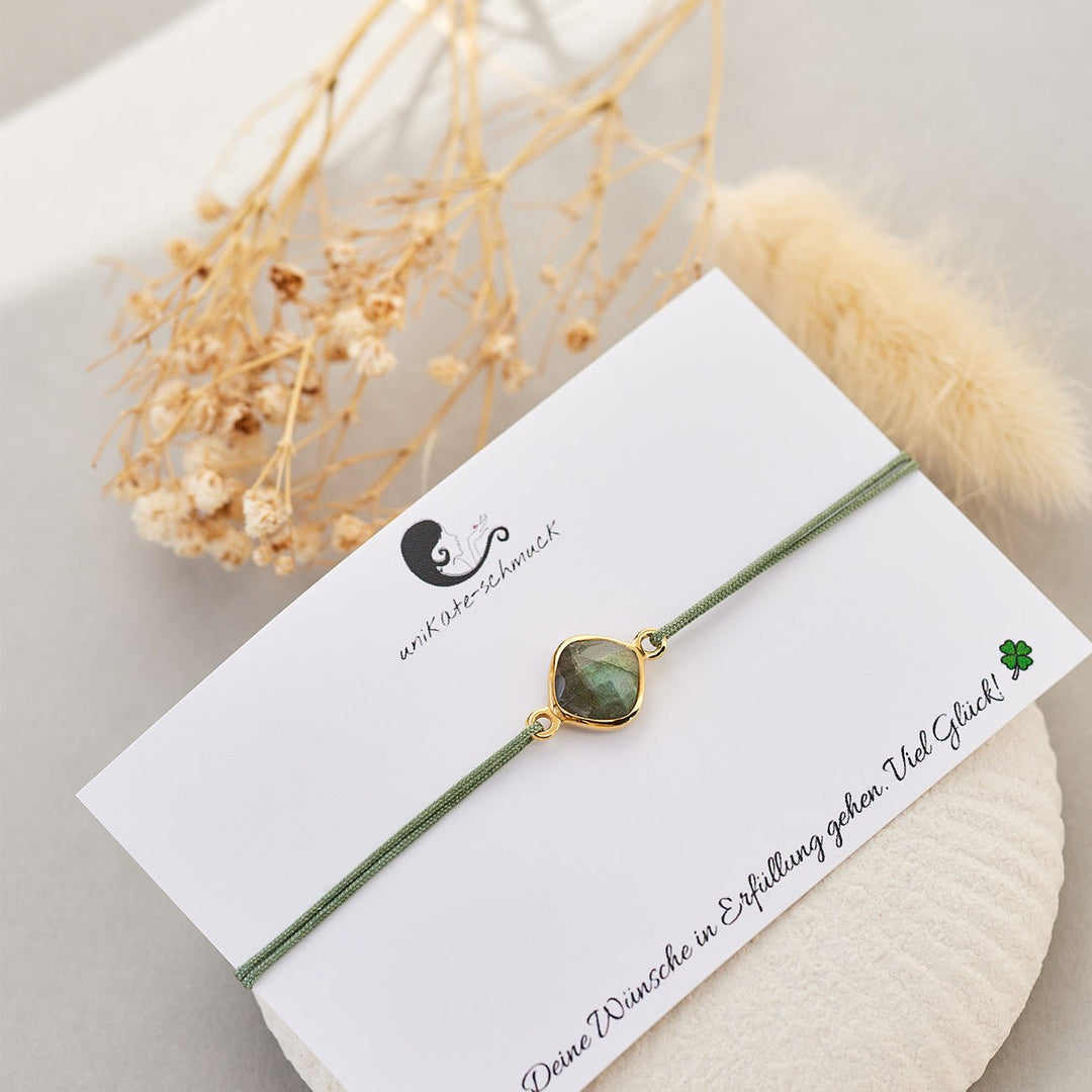 Glücksarmband LABRADORIT - UnikateSchmuck