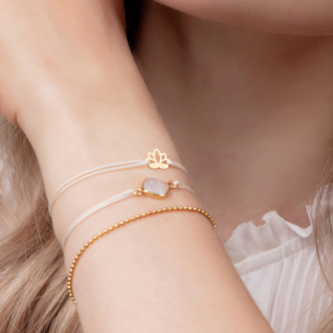 GLÜCKSARMBAND Lotusblume - UnikateSchmuck