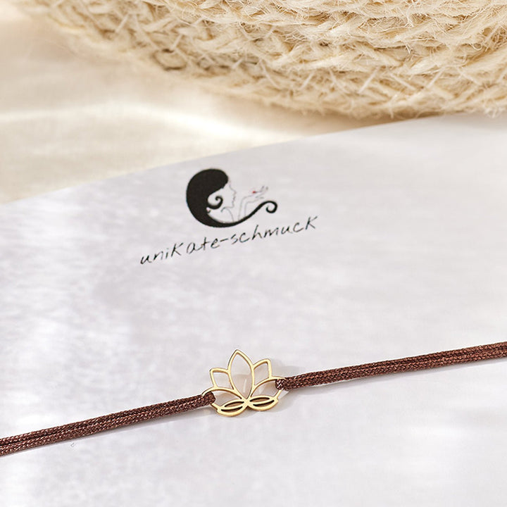 GLÜCKSARMBAND Lotusblume - UnikateSchmuck