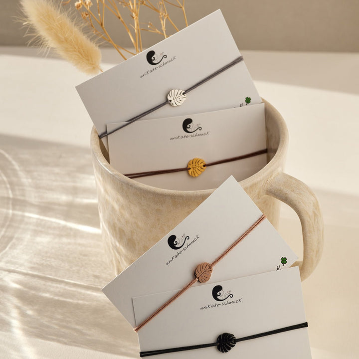 GLÜCKSARMBAND Monstera - UnikateSchmuck