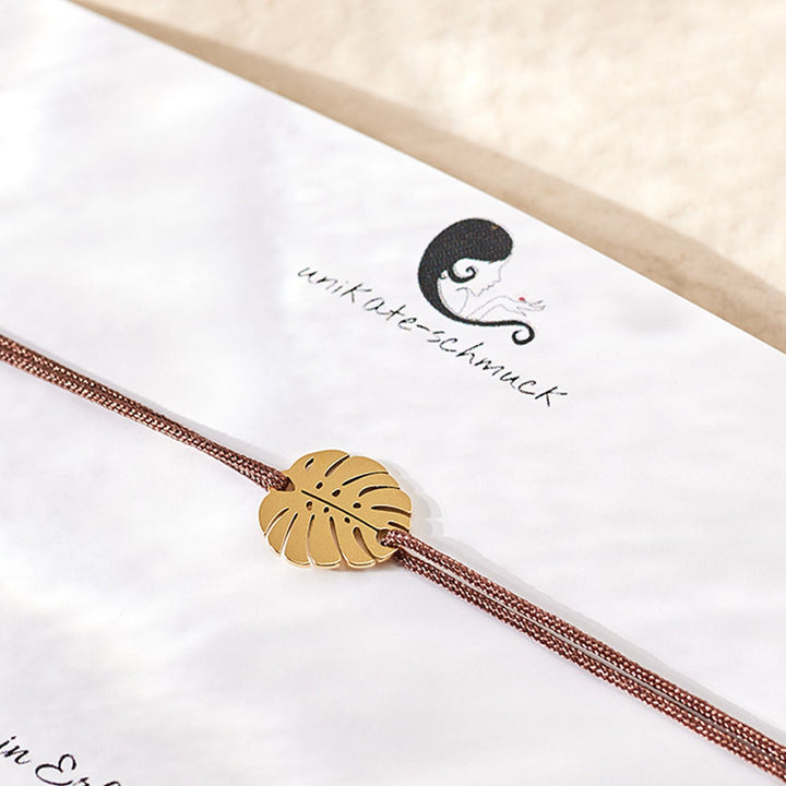 GLÜCKSARMBAND Monstera - UnikateSchmuck