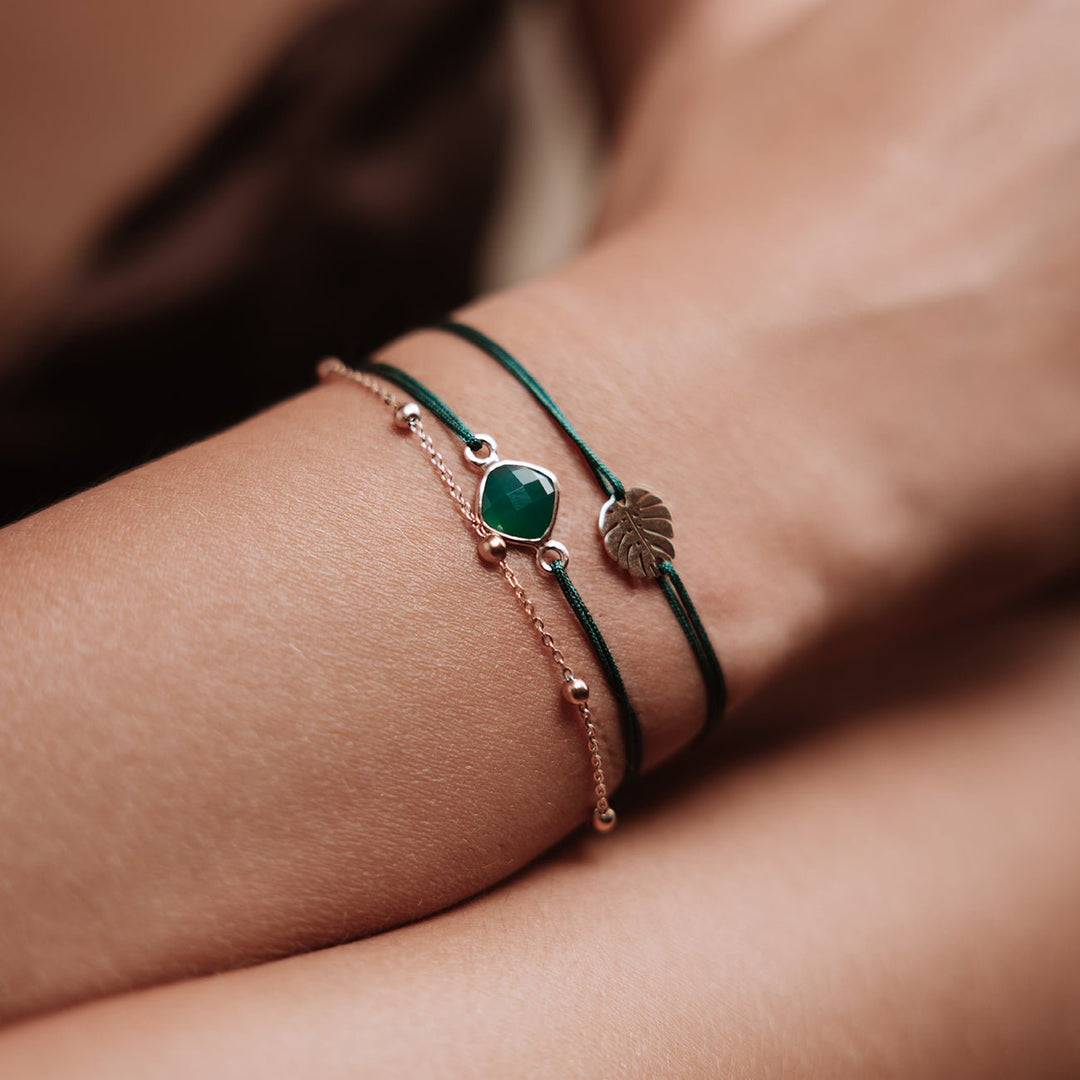 GLÜCKSARMBAND Monstera - UnikateSchmuck