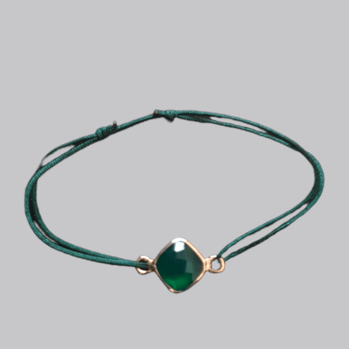 Glücksarmband ONYX GRÜN - UnikateSchmuck