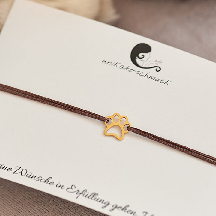 GLÜCKSARMBAND Pfote - UnikateSchmuck