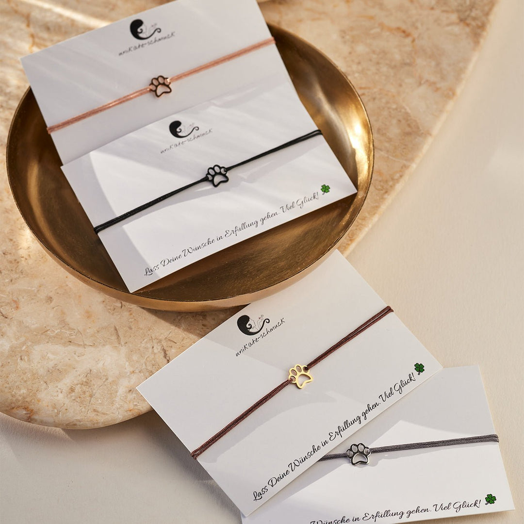 GLÜCKSARMBAND Pfote - UnikateSchmuck