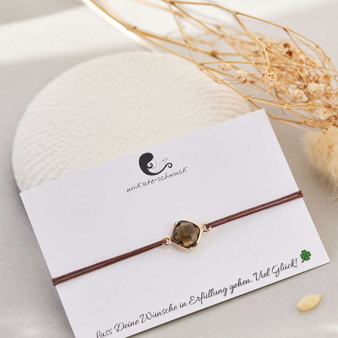 Glücksarmband RAUCHQUARZ - UnikateSchmuck