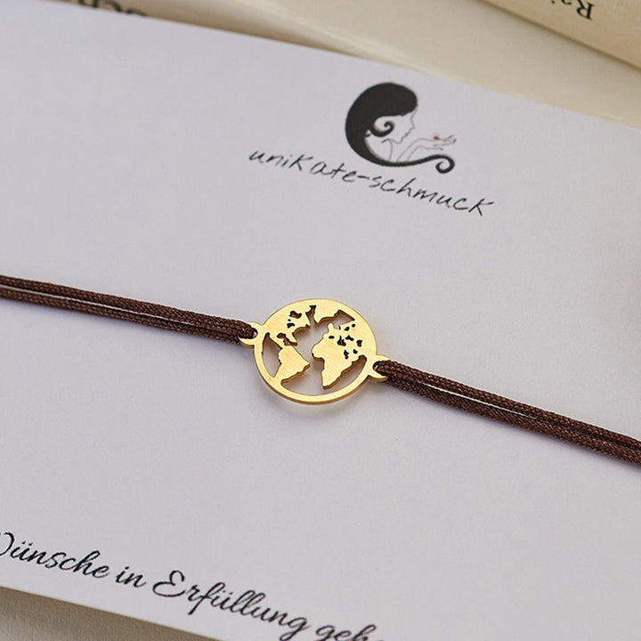 GLÜCKSARMBAND Welt - UnikateSchmuck