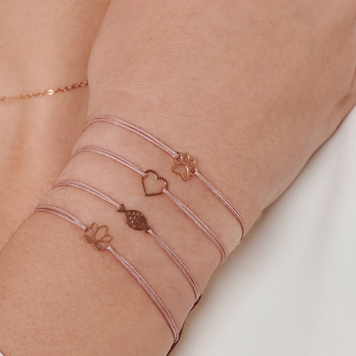 GLÜCKSARMBÄNDER rosé/rosé - UnikateSchmuck