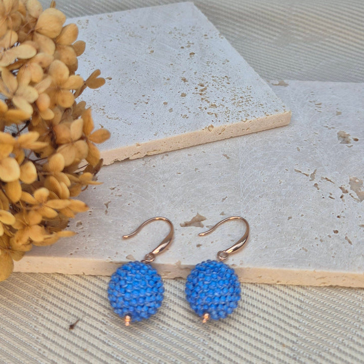 handmade OHRRINGE BERRY blau - UnikateSchmuck