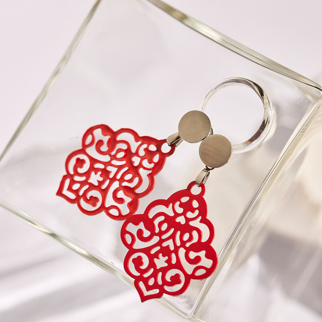 handmade OHRRINGE NAIROBI cherry - UnikateSchmuck