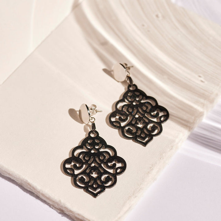 handmade OHRRINGE NAIROBI deep black - UnikateSchmuck