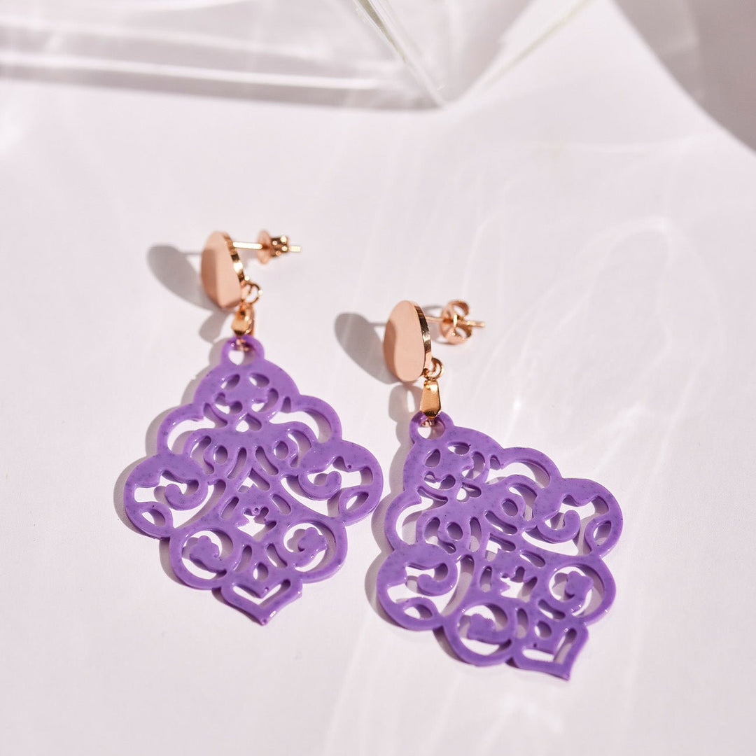 handmade OHRRINGE NAIROBI lavender - UnikateSchmuck