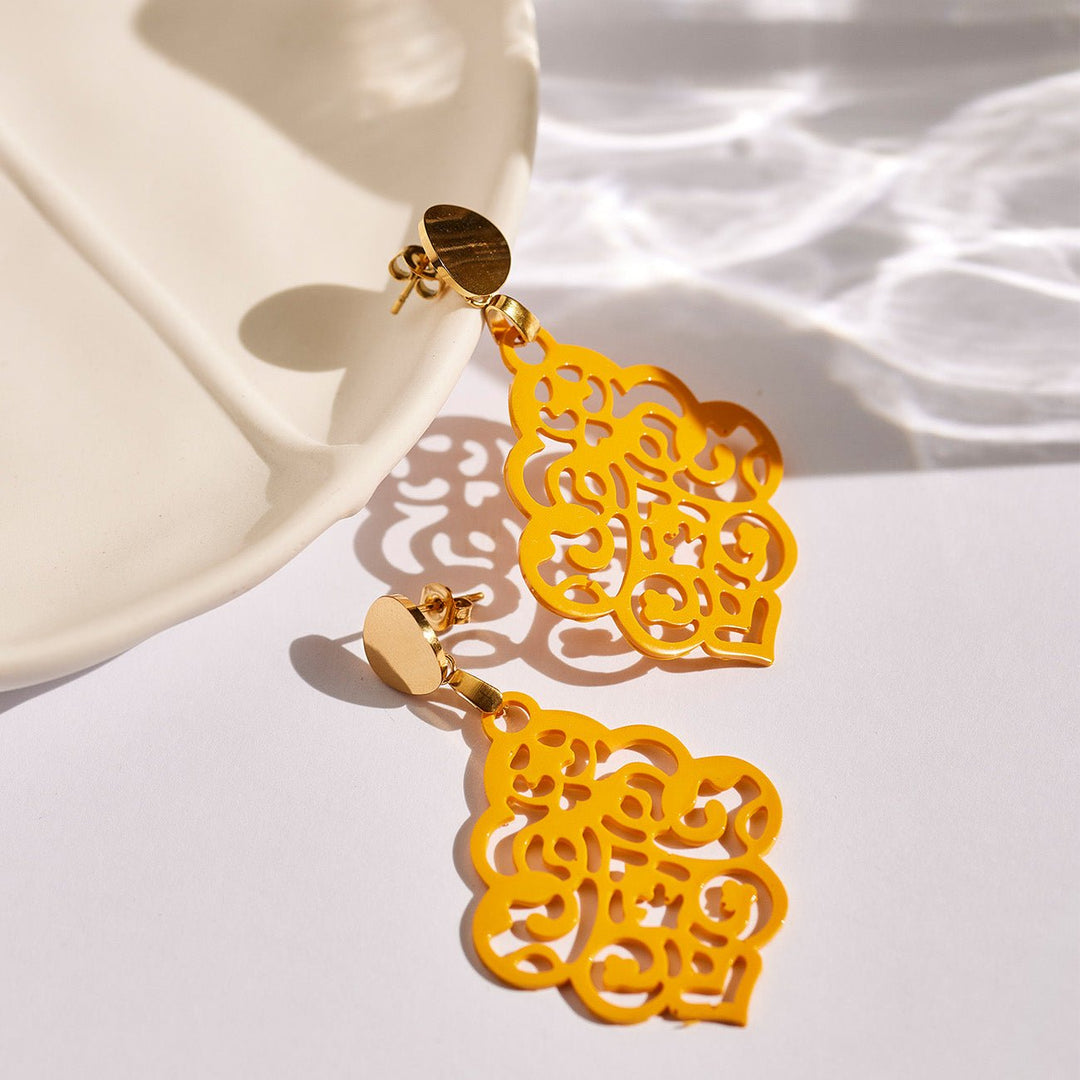 handmade OHRRINGE NAIROBI lemon - UnikateSchmuck