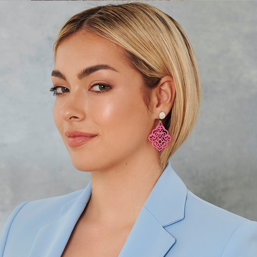 handmade OHRRINGE NAIROBI pink - UnikateSchmuck