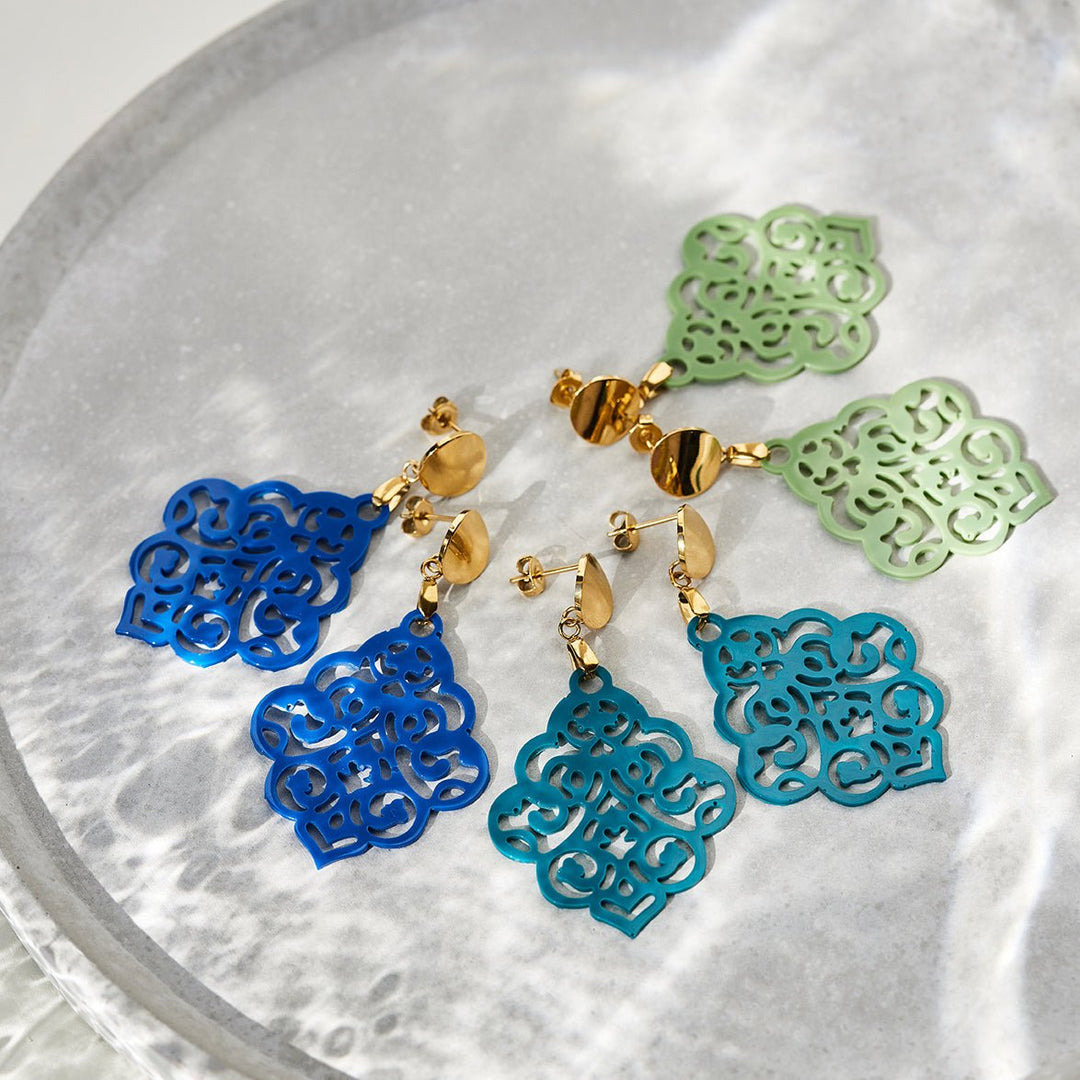 handmade OHRRINGE NAIROBI sage - UnikateSchmuck