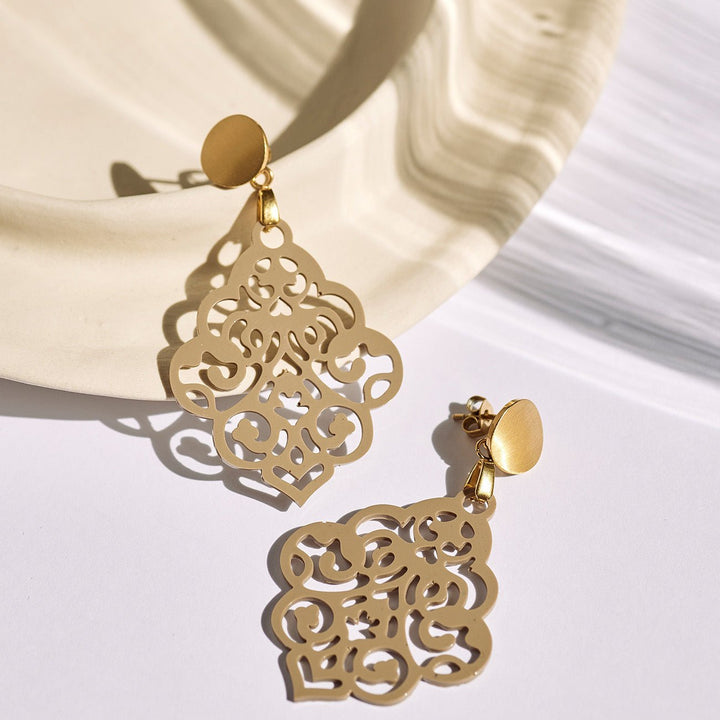 handmade OHRRINGE NAIROBI sand - UnikateSchmuck