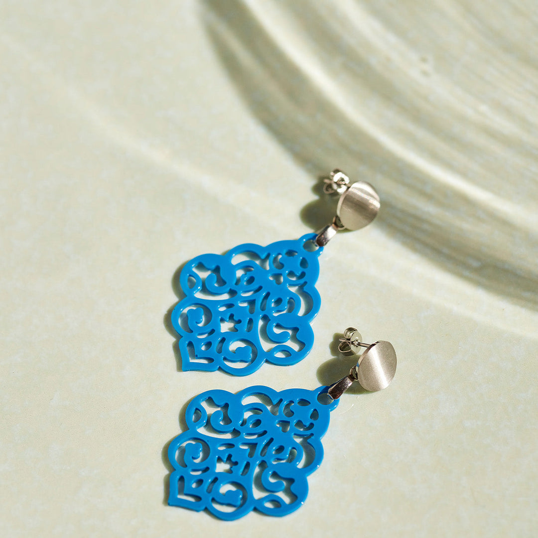 handmade OHRRINGE NAIROBI sky blue UnikateSchmuck