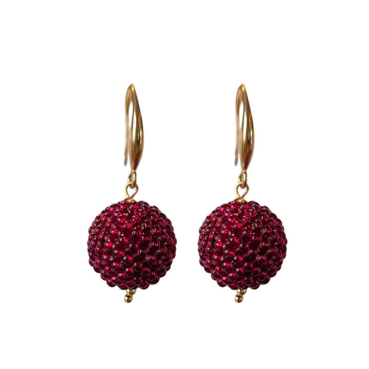 OHRRINGE BERRY weinrot - UnikateSchmuck