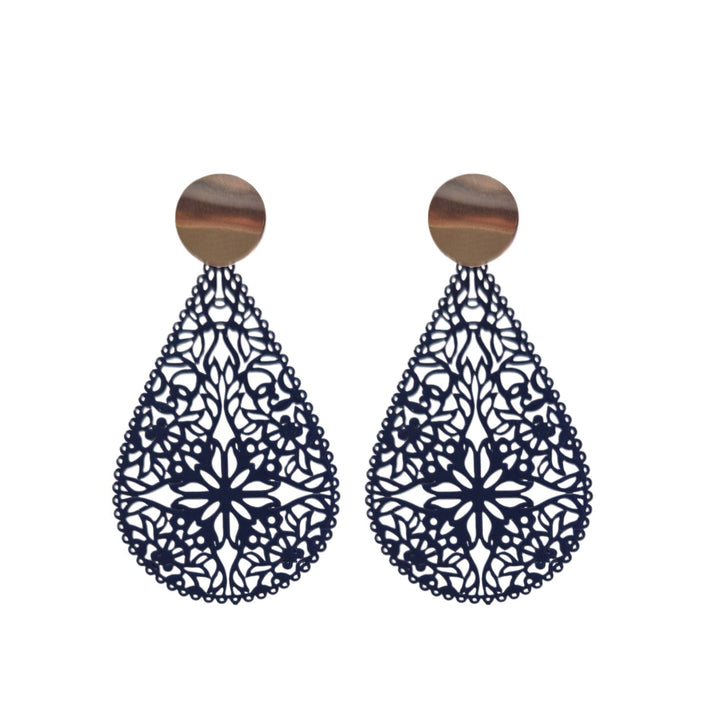 OHRRINGE ELLA dunkelblau - UnikateSchmuck