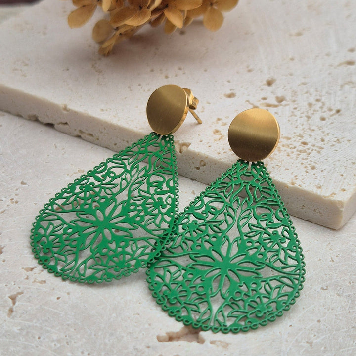 OHRRINGE ELLA grün - UnikateSchmuck