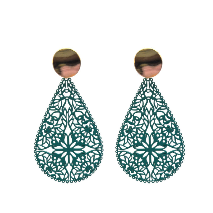 OHRRINGE ELLA petrol - UnikateSchmuck
