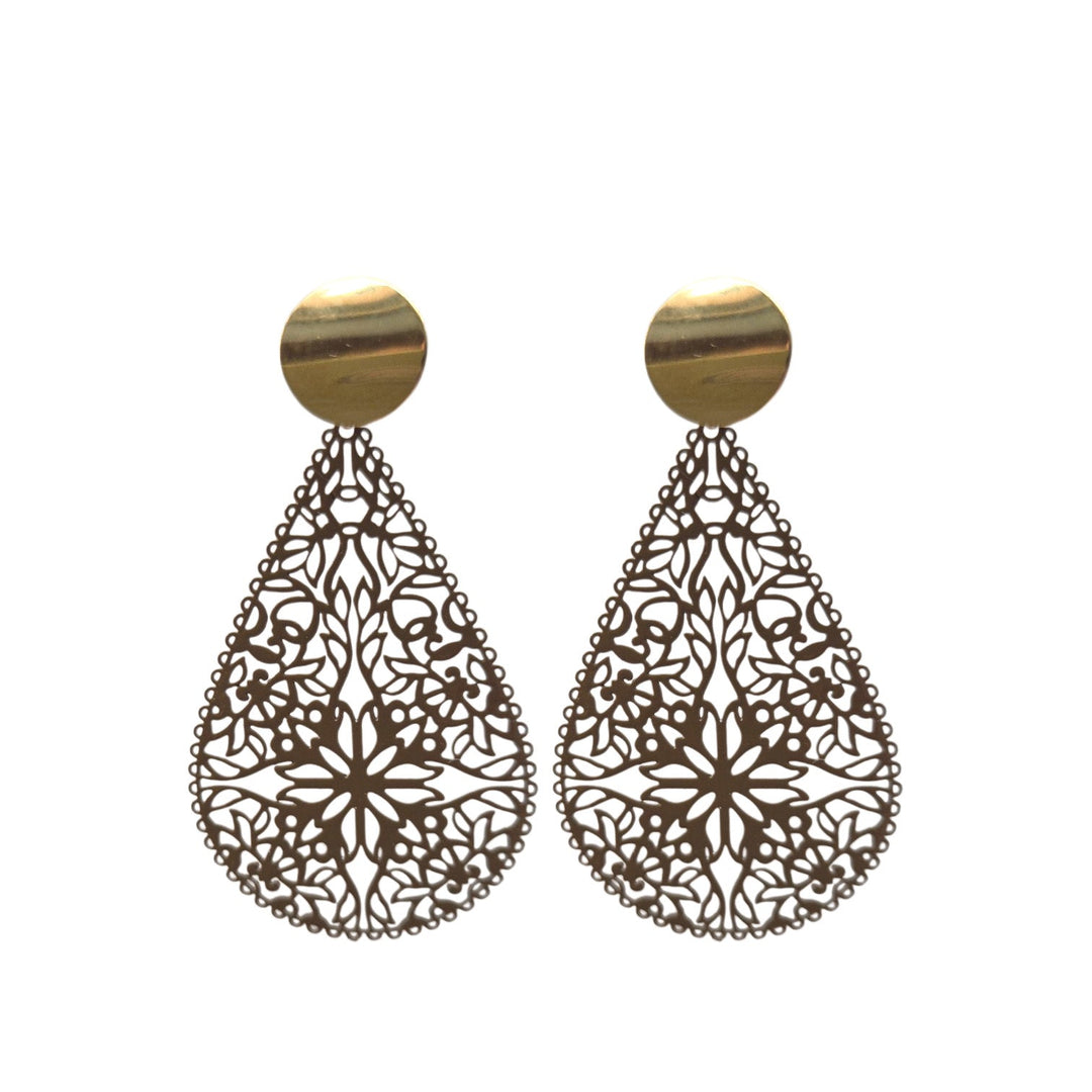 OHRRINGE ELLA taupe - UnikateSchmuck