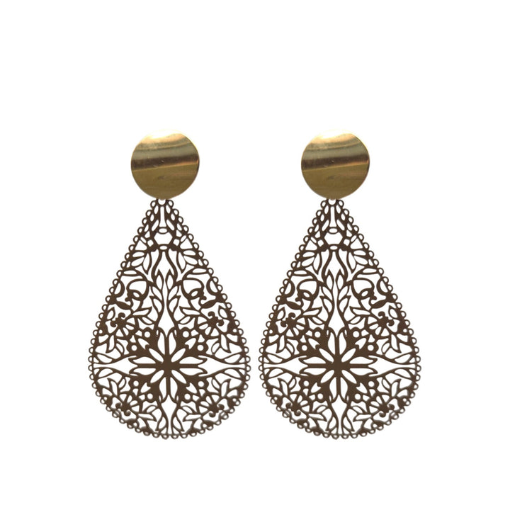 OHRRINGE ELLA taupe - UnikateSchmuck