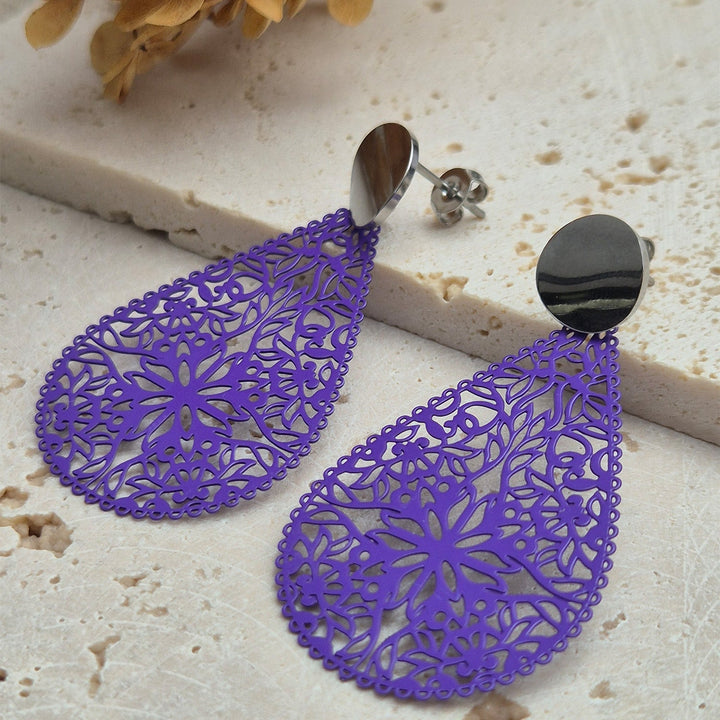 OHRRINGE ELLA violett - UnikateSchmuck
