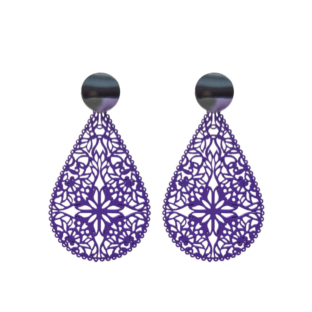 OHRRINGE ELLA violett - UnikateSchmuck