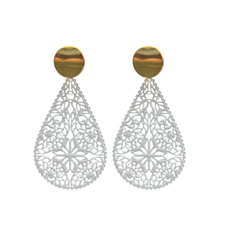 OHRRINGE ELLA weiß - UnikateSchmuck