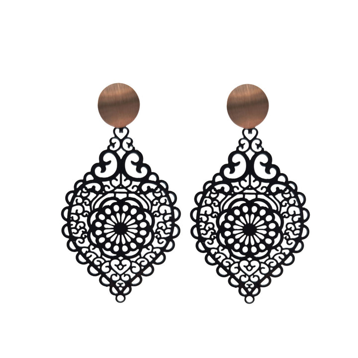 OHRRINGE LEA schwarz - UnikateSchmuck