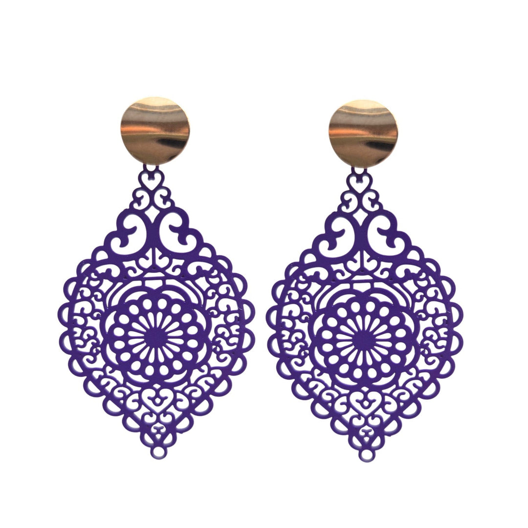 OHRRINGE LEA violett - UnikateSchmuck