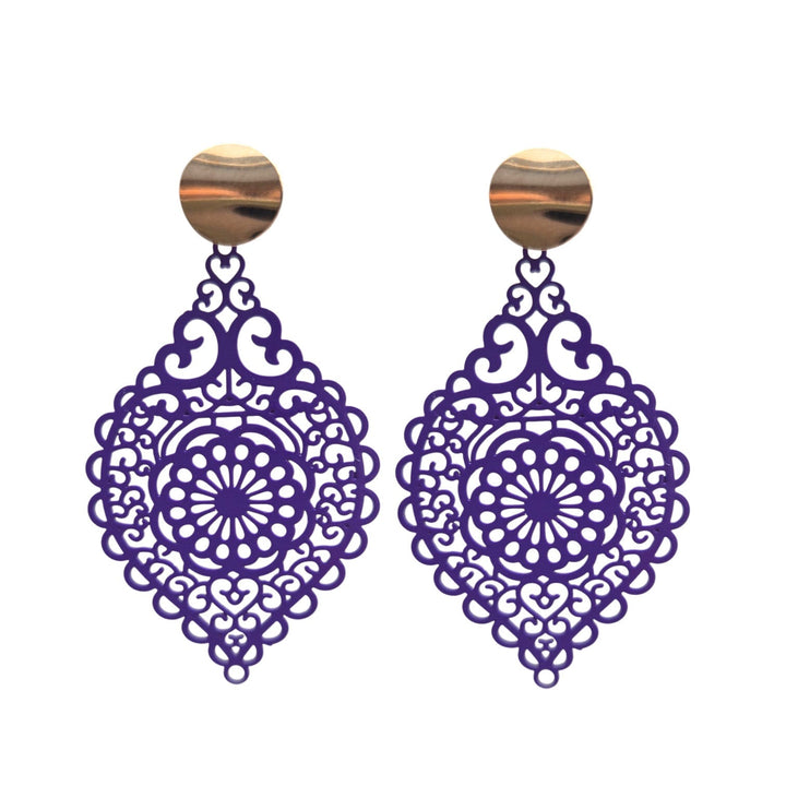 OHRRINGE LEA violett - UnikateSchmuck