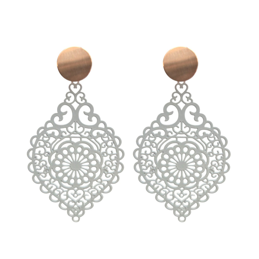 OHRRINGE LEA weiß - UnikateSchmuck