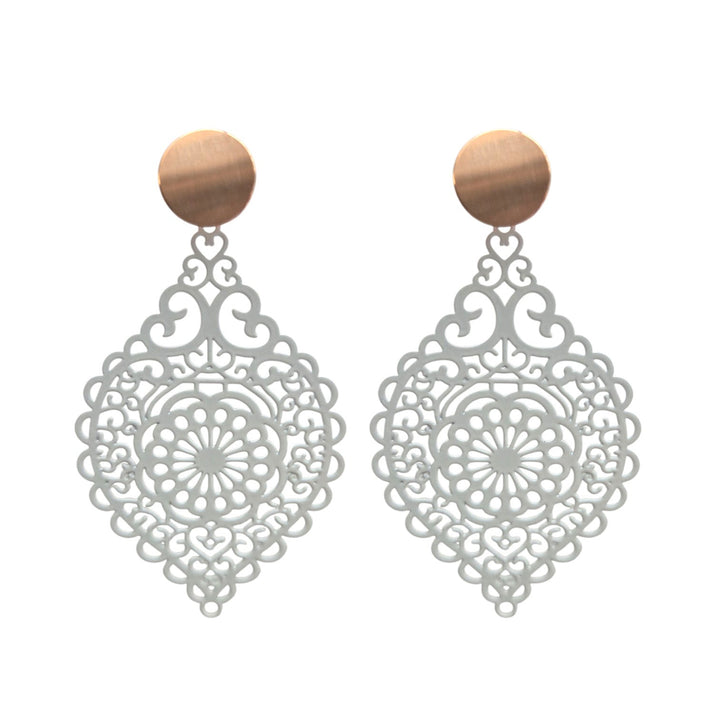 OHRRINGE LEA weiß - UnikateSchmuck