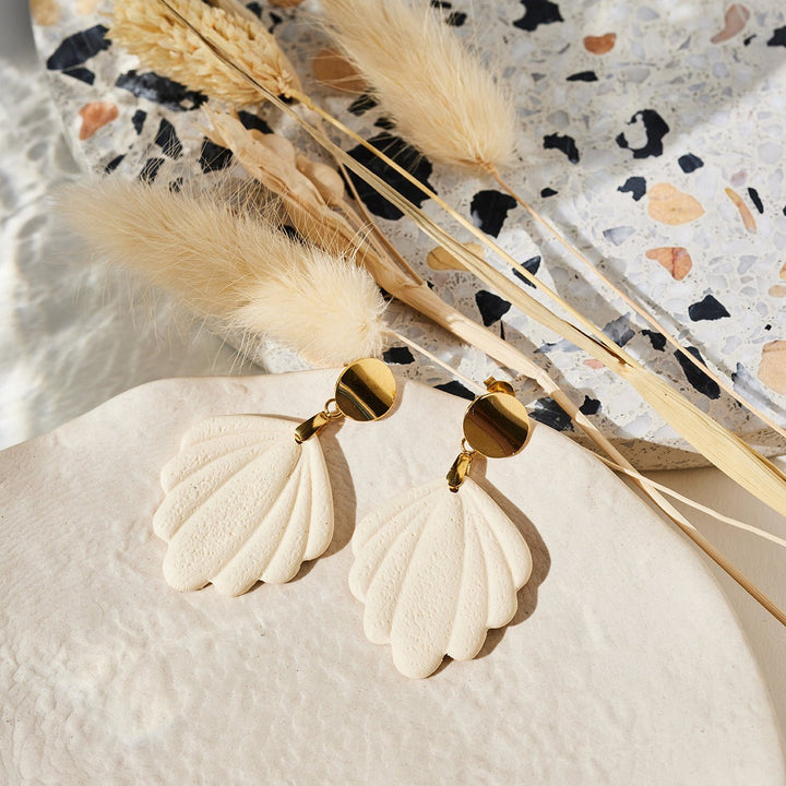 OHRRINGE LILLY handmade ivory - UnikateSchmuck