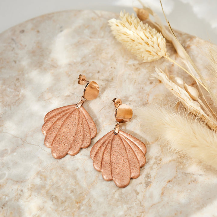 OHRRINGE LILLY handmade rosegold - UnikateSchmuck