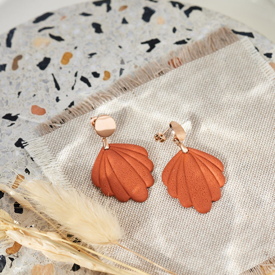 OHRRINGE LILLY handmade terra - UnikateSchmuck