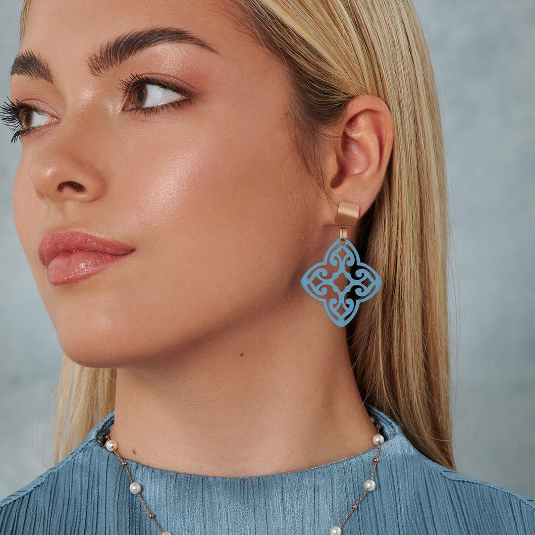 OHRRINGE MIAMI handmade baby blue - UnikateSchmuck