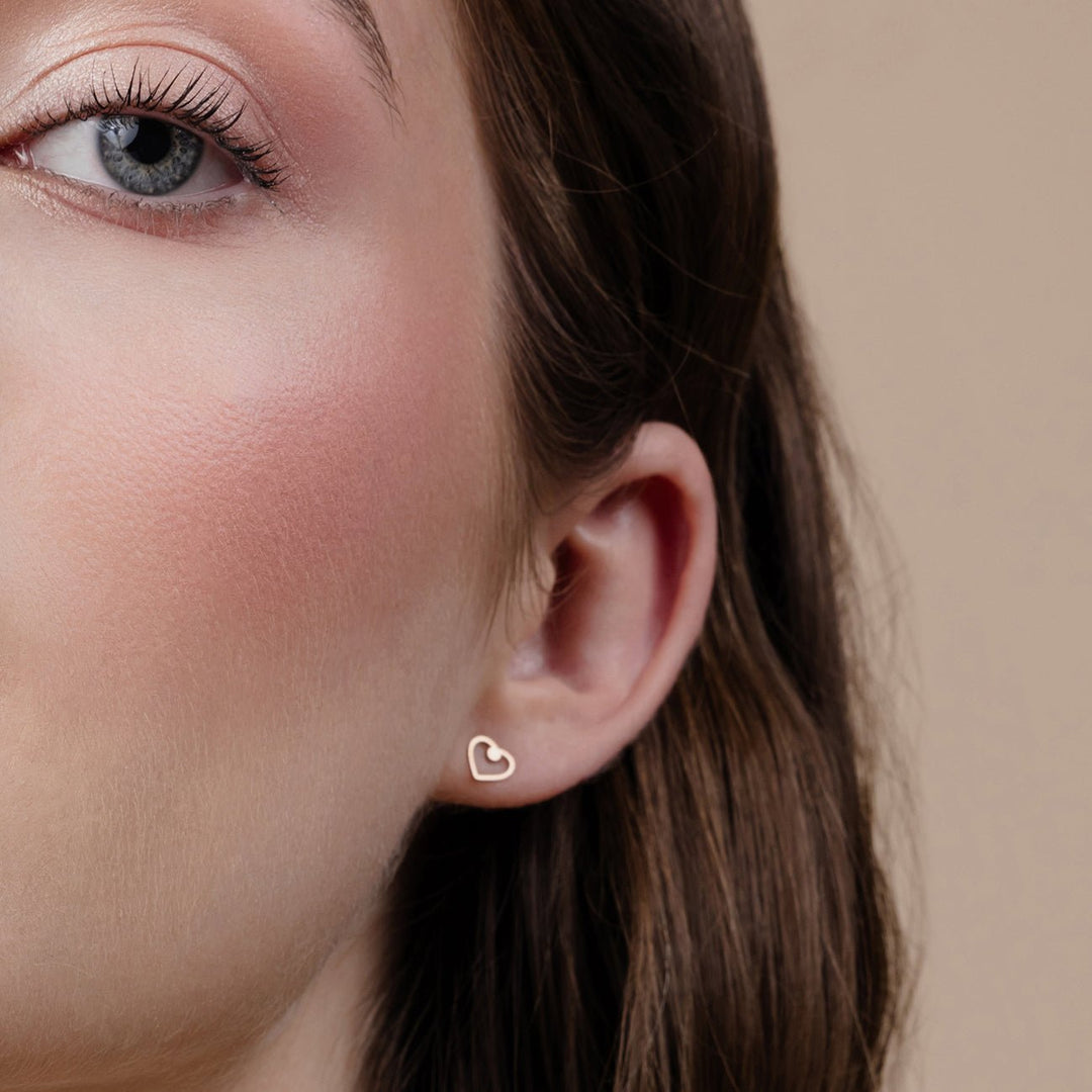 OHRSTECKER Herz - UnikateSchmuck