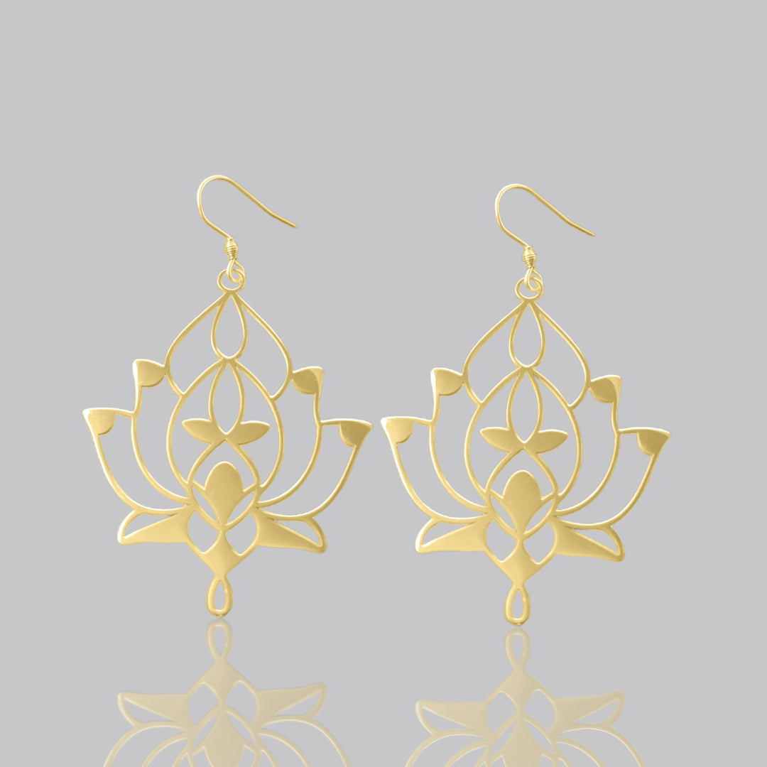 EARRINGS lotus flower