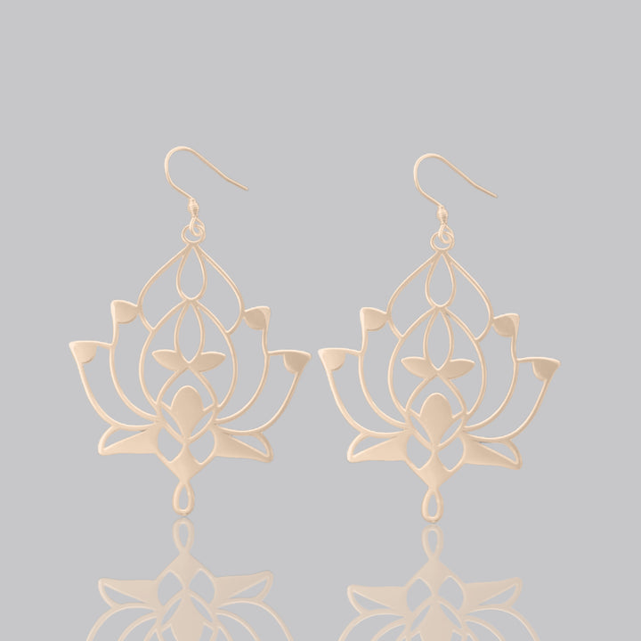 EARRINGS lotus flower