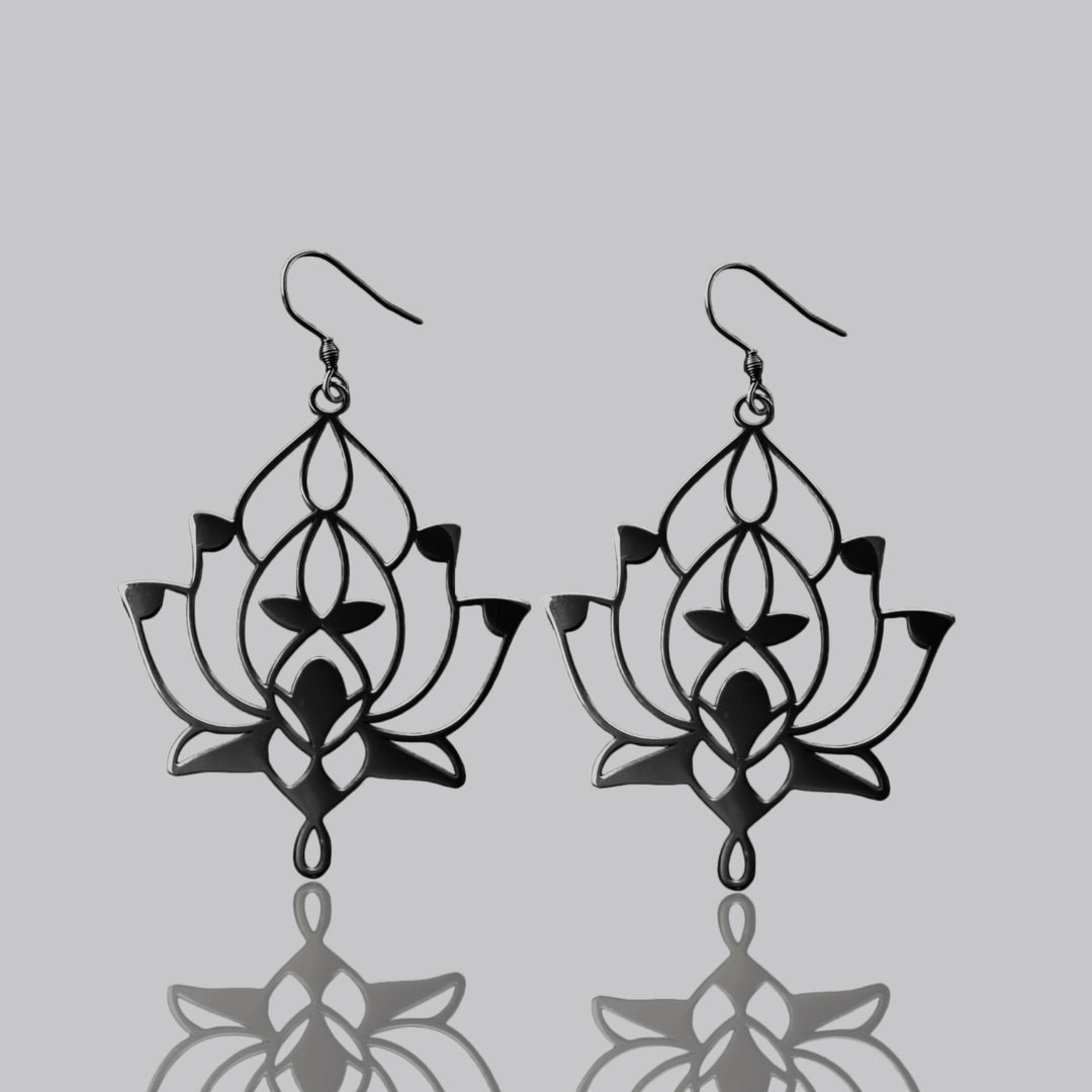 EARRINGS lotus flower