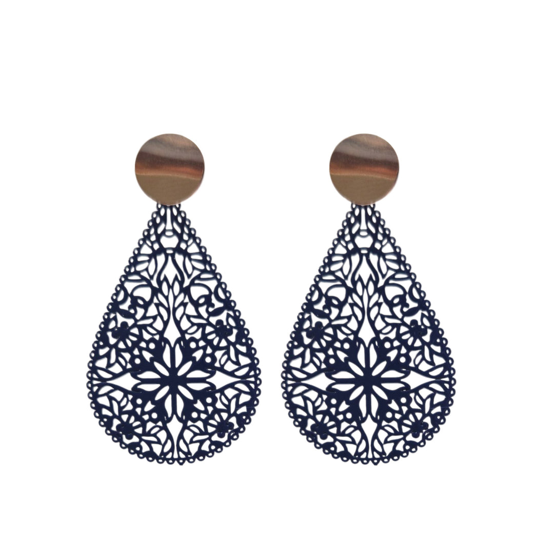 OHRRINGE ELLA dunkelblau